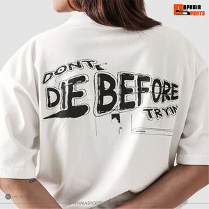T-shirt graphique vintage pour homme, blanc, coupe oversize, streetwear, décontracté, imprimé, manches courtes, coupe ample, très tendance. - Product Image 4