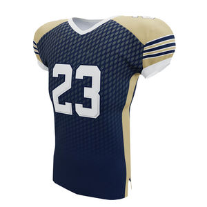 High Quality Breathable Moisture-Wicking Quick Dry American Football Jersey Heat-Transfer Printed Half Sleeve 100% Polyester for - Product Image 3