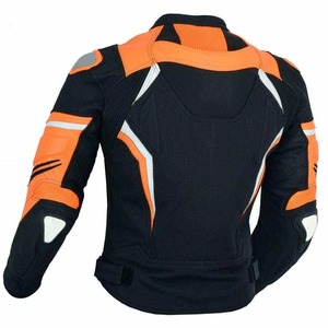 Custom Genuine Leather Motorcycle <b>Racing</b> <b>Jacket</b> for Men Quick Dry Breathable Windproof High Quality OEM Service - Product Image 4