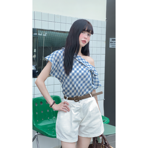 Conjunto de Pantalones Cortos Transpirables de Cintura Alta para Mujer, 100% Algodón, Pantalones Largos, Fábrica Vietnamita Orgánica, Calidad Premium - Product Image 6