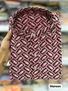 Conjunto de kurta y pijama de algodón para hombre con trabajo de chikan schiffli, ropa étnica tradicional para ocasiones festivas y uso diario. - Product Image 6