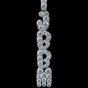 JBBM Colgante de Oro Sólido de 14K con Diamante Cultivado en Laboratorio, Corte Brillante, Chapado en Oro, Aleación, Amuleto Hip Hop, Regalo Unisex, Certificado IGI - Product Image 1