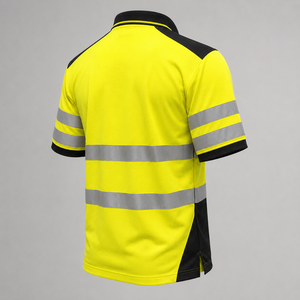 Polo de Seguridad de Alta Visibilidad Unisex, Ropa de Trabajo Reflectante, Tejido de Algodón, Impermeable, Ignífugo, Transpirable, OEM, ODM, Personalizable - Product Image 6