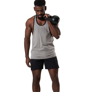 OEM Wholesale Custom Plus Size Men Cotton Stringer <b>Running</b> Sports Gym Men's Bodybuilding Tank Tops - Product Image 6