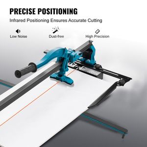 Taglierina Manuale per Piastrelle in Ceramica e Porcellana da 48 Pollici con Ruota di Taglio in Carburo di Tungsteno, Posizionamento a Infrarossi e Funzioni Antiscivolo - Product Image 3