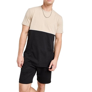 Ensemble de vêtements décontractés pour hommes, imprimé, deux pièces, veste et short, respirant, en coton, t-shirt et short légers, tenue de jogging streetwear - Product Image 1