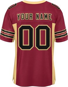 Jersey de Fútbol Americano para Adultos, Mezcla de Spandex, Impresión de Alta Resolución, Nombre y Número del Jugador Personalizados, Fabricación OEM de Alto Rendimiento - Product Image 4