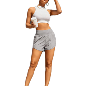Shorts de sport vierges de haute qualité pour femmes, idéaux pour le fitness et le jogging, shorts d'été personnalisables avec logo pour femmes - Product Image 4