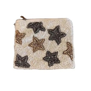 BUTTERFLY Cartera de pulsera para mujer con tarjetero, monedero, borlas de cuentas de silicona y cuero PU, con cremallera, diseño de amor, hecha a mano - Product Image 3