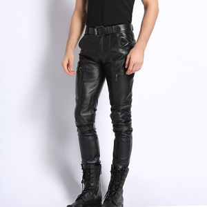 กางเกงหนังผู้ชายเอวสูง OEM 2026 ปรับแต่งได้ ทนทาน สไตล์สตรีทแวร์ สำหรับกิจกรรมกลางแจ้ง ราคาประหยัด พร้อมบริการ OEM ขายดี - Product Image 5
