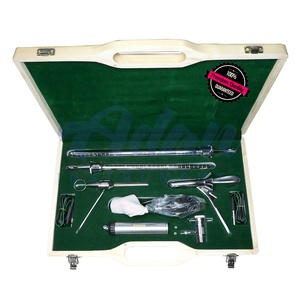Ensemble de sigmoidoscope manuel rigide en acier inoxydable avec obturateur lumineux pour le diagnostic des hémorroïdes, des polypes et des saignements rectaux - Product Image 3