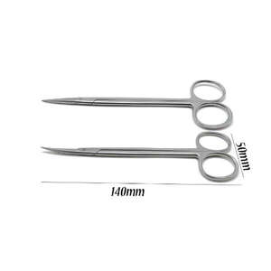 Ensemble de ciseaux chirurgicaux de précision en acier inoxydable, longs et courbés, pour dissection, par SurgiRight - Product Image 6