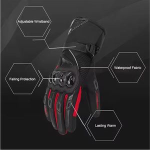 Guantes de Motociclismo Personalizables Unisex de Cuero Vacuno con Pantalla Táctil para Ciclismo y Esquí, Uso Invernal, Venta al Por Mayor - Product Image 2