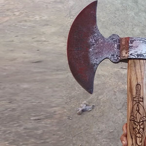 Damascus Steel Made Double Head <b>Axe</b> Premium Quality Artisan Crafted Tool For Bushcraft Camping And Outdoor Equipment - Product Image 6