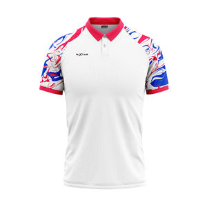 Ensembles de polos unisexes imprimés sans coutures, respirants, anti-transpiration, extensibles dans quatre directions, séchage rapide, en Spandex/Polyester, vêtements de sport OEM - Product Image 5