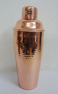 Shaker à cocktails en acier inoxydable plaqué cuivre - Product Image 2