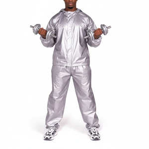 Traje de Sauna con Logotipo Personalizado OEM, Traje de Sudoración de Tela de Poliéster y PVC, Fabricante y Proveedor de Trajes para Adelgazar - Product Image 1