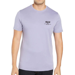 Camiseta de Manga Corta Azul Claro para Hombre SCS, Corte Regular, Tejido Jersey Transpirable, Cuello Redondo, Ropa Deportiva Informal - Product Image 6
