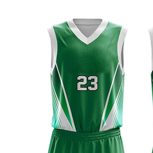 Maillot de basket-ball vert personnalisé 100% polyester, séchage rapide, respirant, uniforme d'équipe, fabricant OEM ODM, fournisseur en gros - Product Image 4