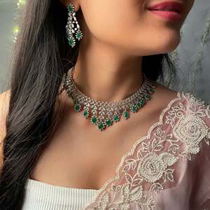 Avenley 18K Gold Plated Zircon Women's Wedding Fashion Necklace and Earring Set - Product Image 2