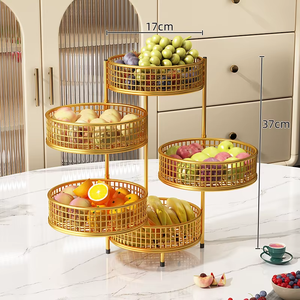 Corbeille à fruits raffinée en métal qui apporte ordre, fraîcheur et style à votre quotidien culinaire - Product Image 5