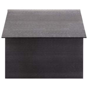 Garaje para Cortacésped de Madera y Plástico Gris, 31.5x31.5x27.6 pulgadas, Cobertizos y Almacenamiento - Product Image 3