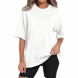 Impression numérique DTF, logo personnalisé, respirant, écologique, séchage rapide, streetwear, t-shirt d'été pour femmes, OEM, coton, haute qualité - Product Image 6