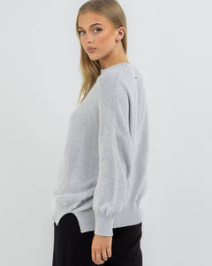 Sweat-shirt en tricot texturé personnalisé pour femme, coupe décontractée, col rond, pull à capuche pour femme, marque privée - Product Image 2