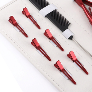 Kit d'outils pour extensions de cheveux TEEJAY H35 RED, pinces en acier inoxydable, peigne de sectionnement, clips pour l'installation et le retrait - Product Image 6