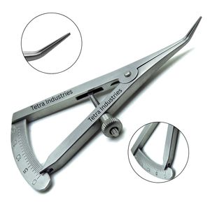 Calibrador Castroviejo Dental Premium de 0-20 mm, Angulado, 3.25 Pulgadas, Manual, de Acero Inoxidable, Instrumentos Quirúrgicos Oftalmológicos y Dentales - Product Image 1