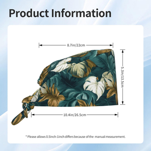 Chapeau de bloc opératoire imprimé Yellow Brick Road avec lien réglable à l'arrière - Chapeau chirurgical respirant en coton pour infirmières et médecins - Product Image 5