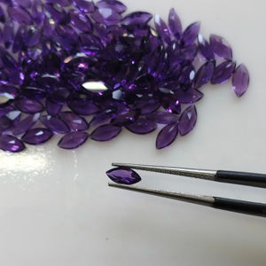 Ametista Natural Africana, Corte Marquesa de 7x3.5MM, Gema Suelta de Alta Calidad en Color Púrpura Intenso para Joyería, Gemas de Red Mountain - Product Image 4