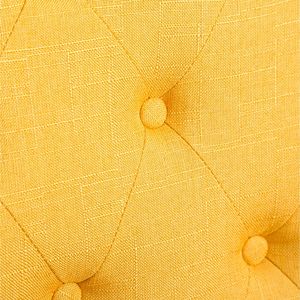 Set di 2 Sedie da Pranzo Parsons in Legno Massello Trapuntate Gialle - Elegante Stile Habit - Product Image 4