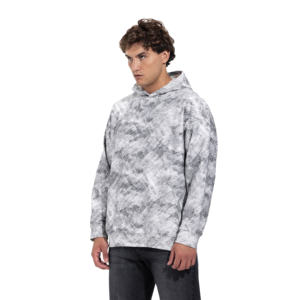 Sweat à capuche pour homme en coton épais, imprimé personnalisé, en molleton léger, pour l'hiver, décontracté, à enfiler - Product Image 3