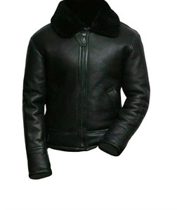 Custom <b>Men</b> Brown Leather Fur <b>Jacket</b> Beige <b>Shearling</b> Fur Collar Winter Luxury Biker <b>Jacket</b> Premium Quality Leather Fur <b>Jacket</b> <b>Men</b> - Product Image 5