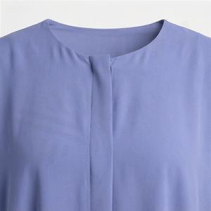 Vestido Hijab de Poliéster Suelto al por Mayor para Mujeres Islámicas, de Una Pieza, Cobertura Completa, Cuello en V, Manga Larga, Ligero y Modesto - Product Image 4