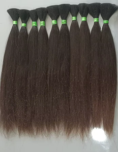 Extensions de cheveux indiens vierges Remy naturels, doux et lisses, fines, à trame simple, double trame machine, décolorées - ASK HAIR ENTERPRISE - Product Image 1