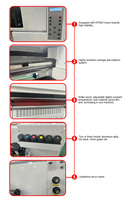 Impresora de inyección de tinta digital silenciosa Myjet Impresora eficiente de etiquetas de cristal A3 de seis colores con cabezal de impresión XP600 para pequeñas empresas