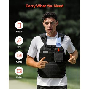 Chaleco de Peso de 20 kg para Hombre/Mujer con Franjas Reflectantes y Almohadillas para Hombros, para Entrenamiento - Product Image 6