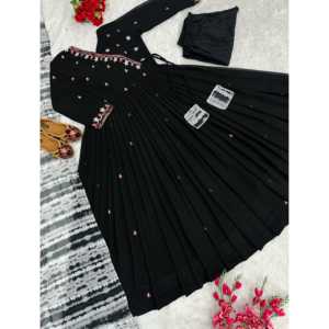 Fancy Anarkali vestido y pantalón con Dupatta Beautiful Party Wear vestidos de noche - Product Image 6