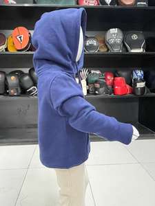 Ensembles de vêtements pour bébés unisexes personnalisés, doux et confortables, avec sweat à capuche en molleton doux à manches contrastées, ensemble sweat-shirt et pantalon de jogging pour enfants - Product Image 4