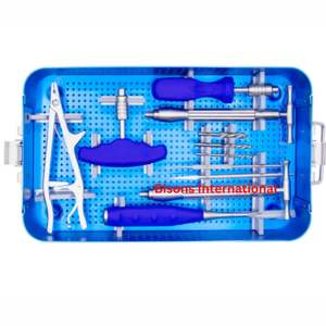 Juego de Extractores de Tornillos Óseos Manuales BISONS para Cirugía Ortopédica, Acero Inoxidable de Alta Calidad, Certificado CE - Product Image 1