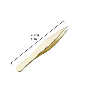 Pince à épiler professionnelle pour extensions de cils, antistatique, en acier inoxydable, applicateur de cils - Product Image 5