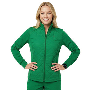 Chaqueta de Trabajo Acolchada de Spandex/Poliéster con Forro Polar, Precio de Fábrica Personalizado, Uniforme Médico Profesional, Cierre Completo, Ligera, para el Sector Sanitario - Product Image 2