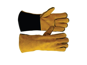 Gant de soudage TIG/MIG anti-chaleur extrême, résistant au feu, en Kevlar, cuir de chèvre, de mouton, de vache, cuir pleine fleur, manchette en cuir croûte, taille XL - Product Image 5