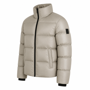 Unisex Thick Puffer <b>Jacket</b> Waterproof Windproof Heated Eco-Friendly Zipper Closure Hooded Casual Winter Solid Color Regular Fit - Product Image 4