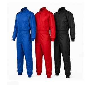 Men's Black <b>Red</b> Blue Full Sleeve Racing <b>Suit</b> Flame Retardant Quick Dry Polyester Customized Team Name All Seasons Adult Wear - Product Image 5