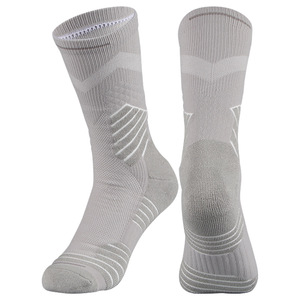 Wholesale Crew Athletic <b>Socks</b> Gray Geometric Pattern Breathable Knitted for <b>Running</b> Adults Summer Sport <b>Socks</b> Men's Sport - Product Image 1