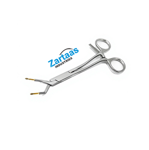 Pinces chirurgicales Keramo Grip en acier inoxydable de haute qualité, 14,5 cm, courbées, pour support de couronne radiculaire, instruments chirurgicaux Manufac & Expo - Product Image 6