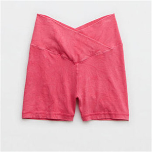 Shorts Deportivos para Mujer, Cintura Alta, Elásticos, Transpirables, Casuales, de Moda, para Verano, en Tela Spandex/Poliéster - Product Image 3